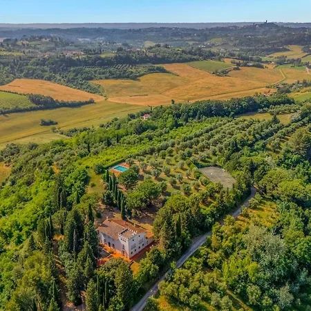 Elegant Tuscan Castle Pool And Tennis Court San Miniato
