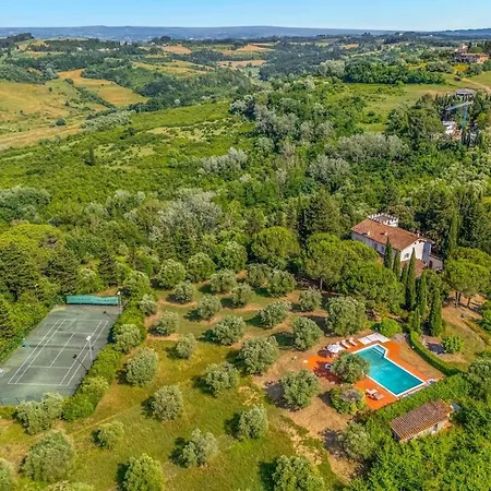 Villa Elegant Tuscan Castle Pool And Tennis Court *